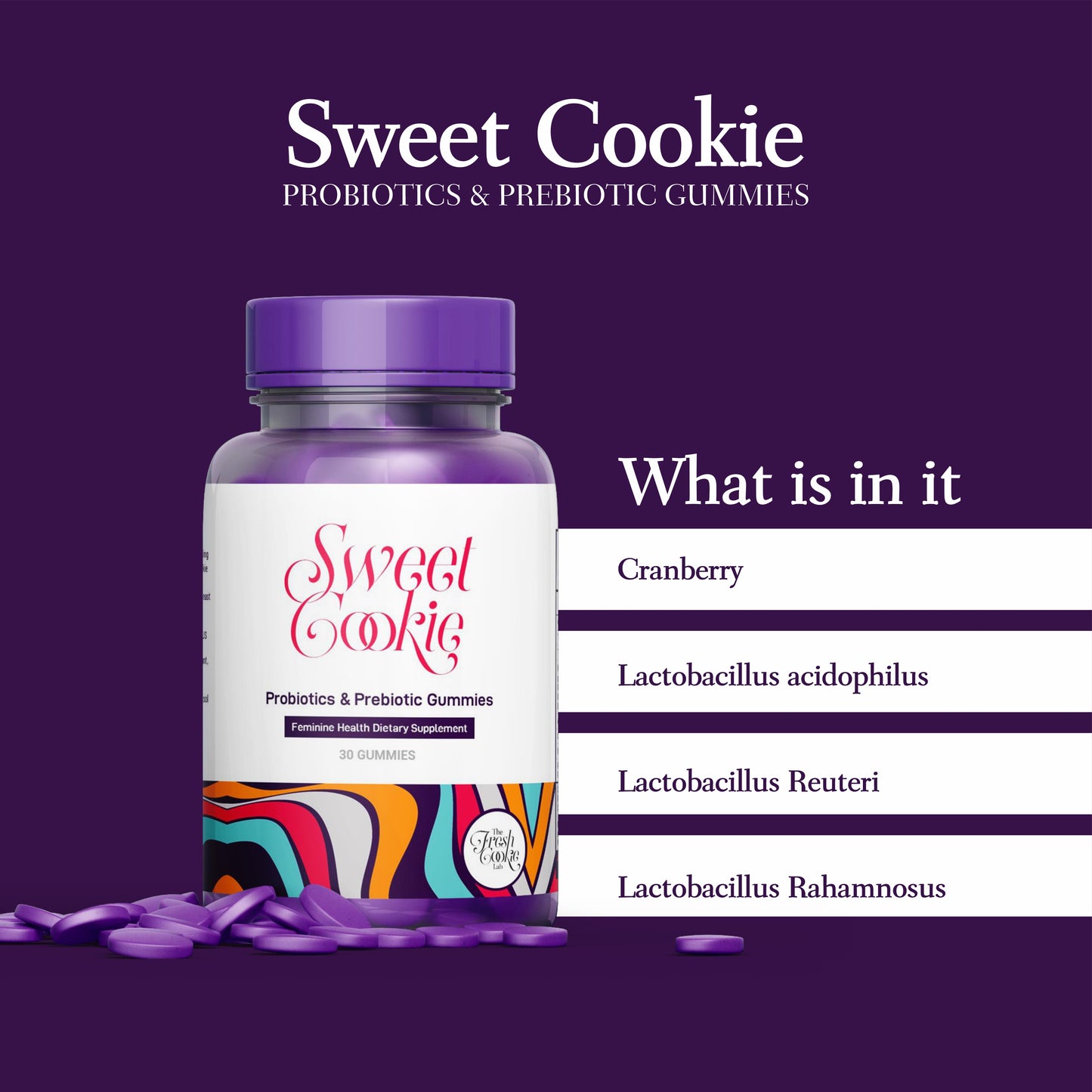 Sweet Cookie Gummies - Probiotics